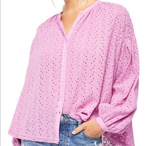 Free People Darcy Eyelet Top
